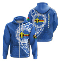 Custom Vanuatu Tafea Province Zip Up Hoodie Tafea Emblem - Wonder Print Shop