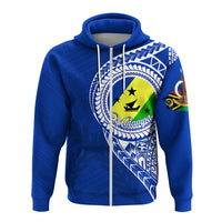 Custom Malampa Province Vanuatu Zip Up Hoodie Malampa Emblem - Wonder Print Shop