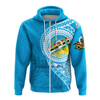 Custom Vanuatu Torba Province Zip Up Hoodie Torba Emblem - Wonder Print Shop