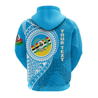 Custom Vanuatu Torba Province Zip Up Hoodie Torba Emblem - Wonder Print Shop