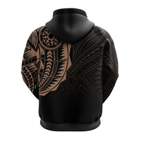 Polynesian Full Sleeve Tattoo Hoodie Blush Color - Wonder Print Shop