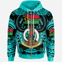 Vanuatu Hoodie Vanuatu Polynesian Culture Pride Turquoise Hoodie LT10 - Wonder Print Shop