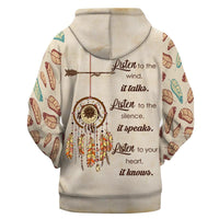 Bison Native American All Over Hoodie LT10 - Wonder Print Shop