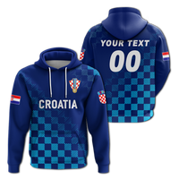 Custom Croatia Hoodie Football 2022 Champions Pride Blue LT12 - Wonder Print Shop