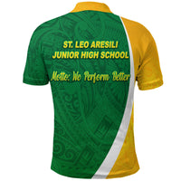 St. Leo Aresili Junior High School Polo Shirt Simple Style STAFF LT8 - Wonder Print Shop