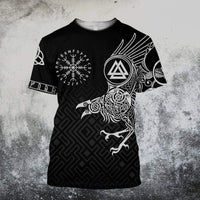 Viking Clothing The Raven Of Odin Tattoo Special T Shirt RLT12 - Wonder Print Shop