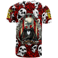 Skull Rose King Death Cannot Divide Us T Shirt LT2 - Wonder Print Shop
