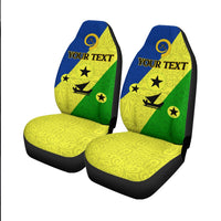 (Custom Personalised) Vanuatu Malampa Province - Car Seat Covers - Flag Style LT12 - Wonder Print Shop