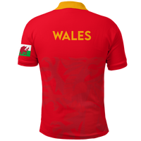 Wales Polo Shirt Football 2022 LT2 - Wonder Print Shop