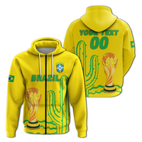 Custom Brazil Champion Football 2022 Hoodie LT12 - Wonder Print Shop
