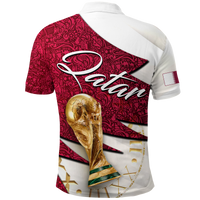 Qatar Football Team Polo Shirt Football 2022 LT2 - Wonder Print Shop