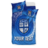Custom Personalised Fiji Tapa Tribal Coconut Tree Bedding Set LT12 - Wonder Print Shop