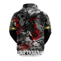 Skull Camo - U.S Army Undying Love For The Motherland Hoodie - LT2 - Wonder Print Shop
