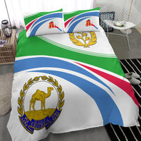 Eritrea Map And Coat Of Arms Bedding Set LT13 - Wonder Print Shop