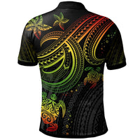 Polynesian Polo Shirt Reggae Turtle - Wonder Print Shop