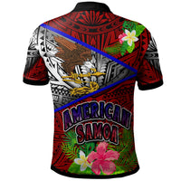 American Samoa Polo Shirt Custom American Samoa Eagle Flag Style With Polynesian Patterns Polo Shirt LT10 - Wonder Print Shop