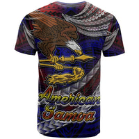 American Samoa T Shirt Custom American Samoa Eagle With Polynesian Patterns T Shirt LT10 - Wonder Print Shop