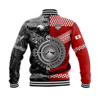 Mate Ma'a Tonga Ngatu And New Zealand Maori All Black Aboriginal Baseball Jacket Rugby Together LT8 - Wonder Print Shop