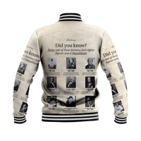 Civil Rights Leaders Baseball Jacket Did You Know History Vibes LT8 - Wonder Print Shop