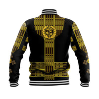 Eritrea Baseball Jacket Fancy Tibeb Vibes - Black LT8 - Wonder Print Shop