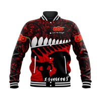 New Zealand Maori ANZAC Baseball Jacket Remembrance Soldier Red LT8 - Wonder Print Shop