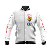 (Custom Personalised) Tuskegee Airmen Baseball Jacket The White Tails Simplified Vibes - White LT8 - Wonder Print Shop