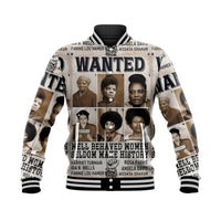 Civil Rights Female Leaders Baseball Jacket Wanted Version LT8 - Wonder Print Shop