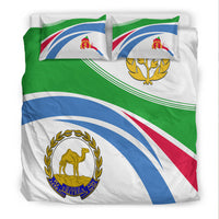 Eritrea Map And Coat Of Arms Bedding Set LT13 - Wonder Print Shop