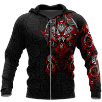 Viking Clothing Bloody Fenrir Hoodie RLT12 - Wonder Print Shop