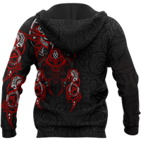 Viking Clothing Bloody Fenrir Hoodie RLT12 - Wonder Print Shop