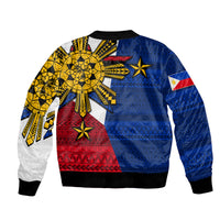 (Custom Personalised) Filipino Bomber Jacket Tribal Flag Style LT6 - Wonder Print Shop