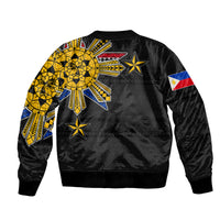 (Custom Personalised) Filipino Bomber Jacket Tribal Black Style LT6 - Wonder Print Shop