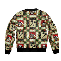 Darts Christmas Patterns Bomber Jacket No.1 LT6 - Wonder Print Shop