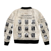 Civil Rights Leaders Bomber Jacket Did You Know History Vibes LT8 - Wonder Print Shop