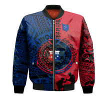 Samoa Independence Day Bomber Jacket Military Polynesian Pattern LT9 - Wonder Print Shop