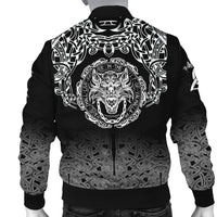 Fenrir Valhalla Bomber Jacket - Ornate Pattern 1 RLT12 - Wonder Print Shop