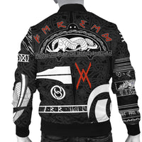Viking Bomber Jacket Raven Norse Mythology Tattoo A21 RLT12 - Wonder Print Shop