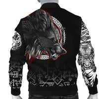 Fenrir Blood Bomber Jacket - Tattoo Style RLT12 - Wonder Print Shop