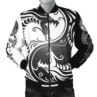 Viking Bomber Jacket Ying Yang Dragon RLT12 - Wonder Print Shop