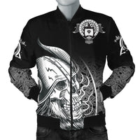 Skull Viking Bomber Jacket Ornate Pattern RLT12 - Wonder Print Shop