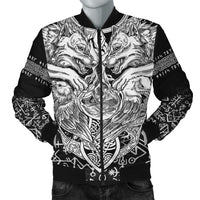 Viking Bomber Jacket Wolf and Raven Special RLT12 - Wonder Print Shop