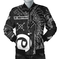 Viking Bomber Jacket Raven Norse Mythology Tattoo A21 RLT12 - Wonder Print Shop