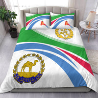 Eritrea Map And Coat Of Arms Bedding Set LT13 - Wonder Print Shop