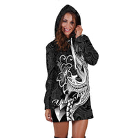 Custom Personalised Polynesian Shark Tattoo Hawaii Tribal Hoodie Dress LT12 - Wonder Print Shop
