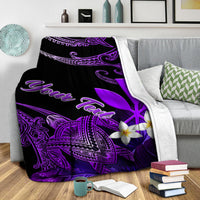 custom-personalised-hawaii-turtle-with-plumeria-leaf-purple-blanket-lt12