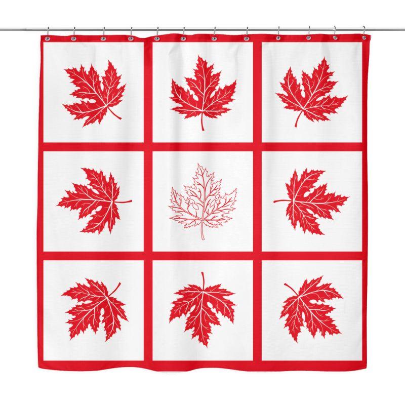 canada-maple-leaf-shower-curtain