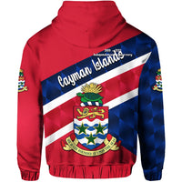 Cayman Islands Zip Hoodie Coat Of Arms Independence Anniversary Sporty Style LT8 - Wonder Print Shop