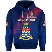 Cayman Islands Hoodie Coat Of Arms Independence Anniversary Simple Style Blue LT8 - Wonder Print Shop