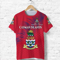 Cayman Islands T Shirt Coat Of Arms Independence Anniversary Simple Style Red LT8 - Wonder Print Shop
