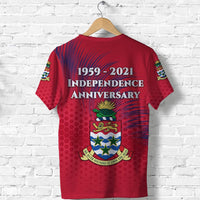 Cayman Islands T Shirt Coat Of Arms Independence Anniversary Simple Style Red LT8 - Wonder Print Shop
